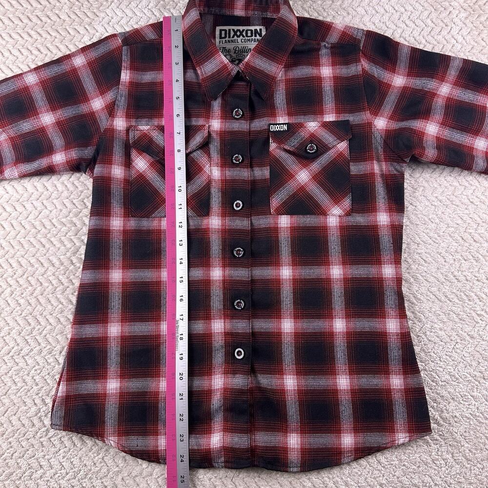 Dixxon Women’s Small ‘The Dillinger’ Red And Black Flannel Rare Sold Out Limited - Picture 7 of 16